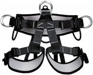 handacc thicken safety belt with magnesium alloy connection ring for climbing, rescue and rappelling logo