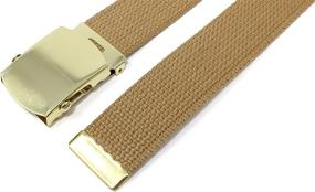 img 3 attached to Canvas Military Style Buckle Colors Men's Accessories made as Belts