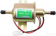 🚀 universal heavy duty gas diesel inline electric fuel pump hep-02a - 12v low pressure, metal solid, 2.5-4 psi - ideal for gasoline and diesel engines, motorcycles, carburetors, lawn mowers логотип