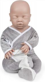 img 4 attached to 18In Platinum Full Silicone Baby Doll Boy - Realistic, Lifelike & Newborn Look!