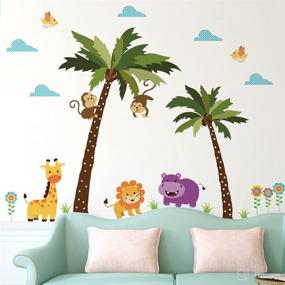 img 3 attached to Runtoo Animals Giraffe Stickers Bedroom