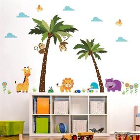 img 2 attached to Runtoo Animals Giraffe Stickers Bedroom