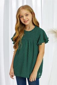 img 1 attached to Paitluc Clothes Casual Crochet 12Y 13Y Girls' Clothing and Tops, Tees & Blouses