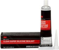 3m clear super silicone sealant, 3 oz, 08661 logo