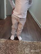 img 1 attached to 👖 Cozy and Stylish: Amazon Essentials Fleece Jogger Heather Girls' Clothing review by Michelle Wilson