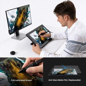 img 2 attached to HUION KAMVAS 16 (2021) Graphics Tablet With Screen - Full-Laminated Digital Monitor, USB-C To USB-C, Android Compatible, 15.6 Inch, 120% SRGB, Tilt, 8192 Levels Pen Display For Drawing.