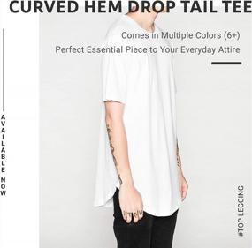 img 1 attached to TOP LEGGING Удлиненные хипстерские футболки с круглым вырезом