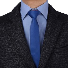 img 4 attached to 👔 PS1021: Stylish Green Plain Necktie with Matching Pocket Square for a Perfectly Coordinated Look