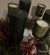 img 1 attached to Pack Of 3 Hand-Poured Unscented Grey Pillar Candles By CandleNScent, 3X6 Size review by Jill Weingartner