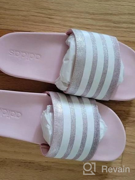 img 1 attached to Comfortable adidas Unisex-Child 👟 Adilette Slides for Ultimate Relaxation review by Rudy Barron