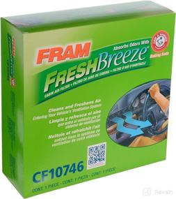 img 2 attached to FRAM Fresh Breeze Cabin Air Filter Replacement with Arm and Hammer Baking Soda, Easy Installation, CF10746 for Mitsubishi Vehicles - Optimize Your Car's Passenger Compartment Air Filtration