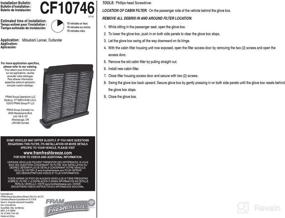 img 1 attached to FRAM Fresh Breeze Cabin Air Filter Replacement with Arm and Hammer Baking Soda, Easy Installation, CF10746 for Mitsubishi Vehicles - Optimize Your Car's Passenger Compartment Air Filtration