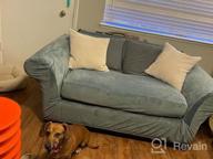 img 1 attached to Protect Your Sofa With Turquoize Velvet Stretch Couch Covers - Form Fit Slipcover For 3 Cushion Sofa, Thick And Soft Furniture Protector - Ideal For Pet Owners, Machine Washable (Gray, Sofa) review by Brandon Boones