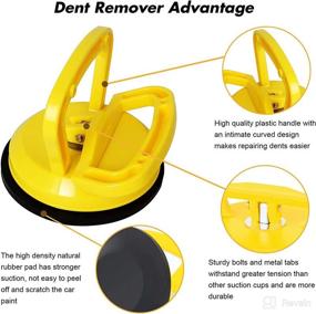 img 1 attached to 🔨 Fonowt Car Dent Puller: 2 Pack Powerful Car Dent Remover for Quick Dent Repair on Cars, Glass, Screens, Tiles & Heavy Objects - Suction Cup Dent Puller for Effortless Moving