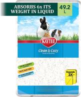 🛏️ kaytee clean & cozy white bedding: the best pet bedding for guinea pigs, rabbits, hamsters, gerbils, and chinchillas - 49.2 liters logo