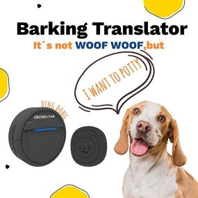 img 2 attached to 🔔 crown paw Wireless Doorbell: Ultimate Dog Potty Training Solution with Super-Light Touch, Waterproof Button for Easy Outdoor Access