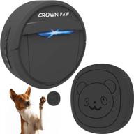 🔔 crown paw wireless doorbell: ultimate dog potty training solution with super-light touch, waterproof button for easy outdoor access логотип