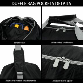 img 2 attached to Путешествуйте стильно и комфортно с 2 очень большими 32,5-дюймовыми вещевыми сумками - легкий и вместительный багаж для всех ваших приключений!