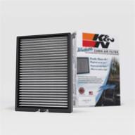 k&n vf2053 premium cabin air filter: high performance, washable, clean airflow for ford mustang (2015-2018) models logo