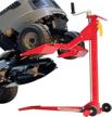 effortlessly lift your riding mower with mojack ez max - 450lb capacity, folds flat for easy storage, perfect for maintenance or repair logo