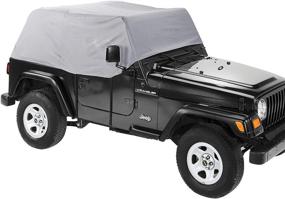 img 1 attached to 🏞️ Pavement Ends by Bestop 41727-09 Charcoal Canopy Cover: A Reliable Fit for 1976-1991 Wrangler