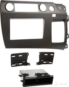 img 1 attached to 🚗 Metra 99-7871 Single/Double DIN Installation Kit for 2006-2009 Honda Civic Vehicles - Charcoal Grey