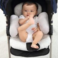 aipinqi подушка для поддержки головы и тела с поддержкой шеи для детского автокресла и колясок (серый) логотип