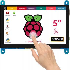 img 4 attached to Elecrow Raspberry Pi 5 Capacitive Touchscreen Interface - Portable HD Monitor, 8595698868