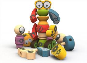 img 3 attached to Набор персонажей BeginAgain Tinker Totter Robot, игровой набор из 28 предметов, дети от 3 лет, модель: I1608