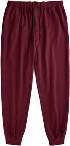 img 3 attached to Men'S Fleece Jogger Pants: Workout, Running & Athletic Sweatpants With Drawstring, Loose Fit & Pockets