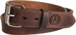heavy duty 14 oz leather gun belt - concealed carry ccw belt by 1791 gunleather in vintage brown logo