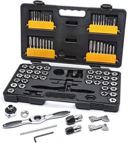 img 4 attached to Complete SAE/Metric Ratcheting Tap And Die Set - 77 Pieces By GEARWRENCH (Product Code: 3887)