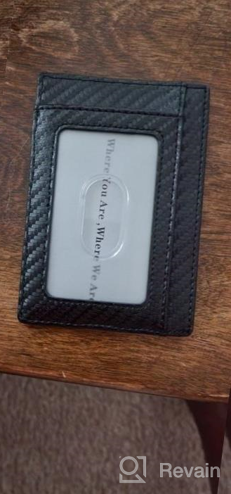 img 1 attached to Slim Wallet For Men - BULLIANT Skinny Minimal Thin Front Pocket Card Holder With Gift-Boxed 7Cards 3.15"X4.5 review by Prentice Martin