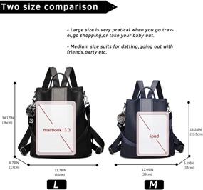 img 2 attached to 👜 Stylish and Secure: TcIFE Anti-Theft Women's Handbags & Wallets - Fashionable Shoulder Backpacks