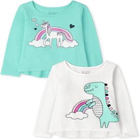 img 3 attached to Childrens Place Toddler Unicorn Simplywht Apparel & Accessories Baby Girls via Clothing