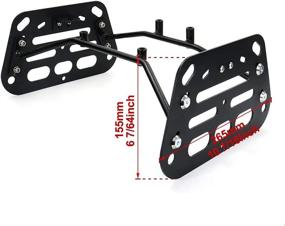 img 2 attached to 🛵 Xitomer Saddlebag Support Racks for R nineT R9T & Scrambler Motorcycle - 2014-2021 Models - Pannier Side Carrier by Racks