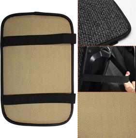 img 2 attached to 🚗 Universal Car Armrest Cover - Monrand Console Cover for SUVs, Trucks, and Cars