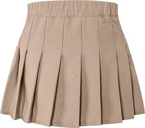 img 3 attached to Cromoncent Pleated School Uniform Skirts Girls' Clothing : Skirts & Skorts