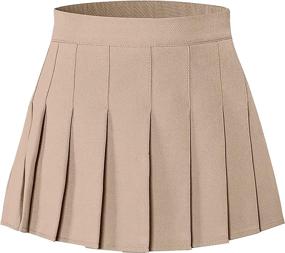 img 4 attached to Cromoncent Pleated School Uniform Skirts Girls' Clothing : Skirts & Skorts