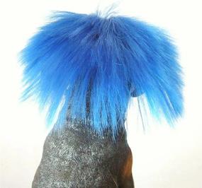 img 2 attached to Blue Short High-Temperature Wire Wig For Tangpan Dogs - Perfect For Your Beloved Pet