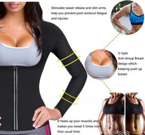 img 1 attached to Revamp Your Workout With Gotoly Women'S Neoprene Waist Trainer & Body Shaper Jacket