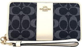 img 4 attached to COACH Womens Around Wallet Signature Women's Handbags & Wallets ~ Wristlets