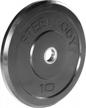 10lb / 25lb / 35lb / 45lb steelbody olympic rubber bumper weight plate workout weights logo