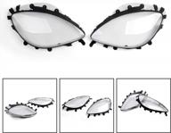 2005-2013 corvette c6 headlight replacement lens driver & passenger l+r pair logo