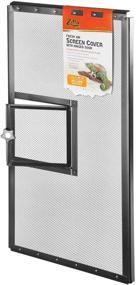 img 1 attached to 🪴 Enhance Ventilation and Accessibility: Zilla Fresh Air Terrarium Metal Screen Cover with Door (24 x 12 Inches)