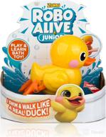 🐤 ultimate fun with robo alive junior battery-powered baby duck bath toy by zuru, yellow! logo