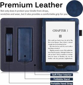 img 2 attached to Protect Your Kindle Paperwhite 11Th In Style With Miimall'S Leather Case - Hand Strap, Kickstand & Auto Wake/Sleep Feature Included!