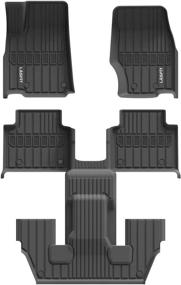 img 4 attached to All Weather Car Liners for Jeep Grand Cherokee L 2021-2022 (6-Passenger Without Center Console) – LASFIT Floor Mats Review