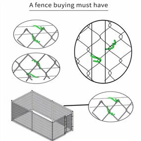 img 3 attached to HITTITE 100-Pack Dog Fence Slats Hook And Wire Ties For Chain Link Fence, Repair And Maintain Your Fence With Heavy-Duty Aluminum Ties And Hooks