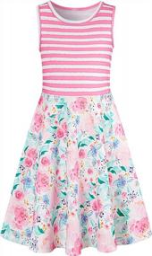 img 4 attached to Stylish & Playful Sleeveless Dresses For Girls - UNICOMIDEA Summer Collection